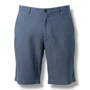 Calvin Klein Men’s Flat Front Blue Pattern Cotton Casual Shorts Size 36